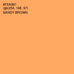 #FEA861 - Sandy brown Color Image